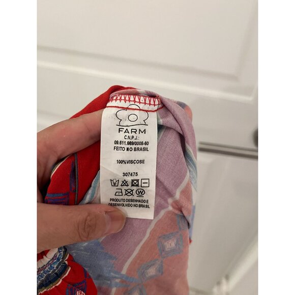 NEW Farm Rio Macaw Printed Midi Kimono Style Scarf Dress Coverup MEDIUM - Picture 11 of 11